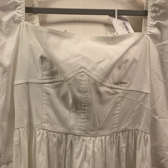 Reformation Luce Corset drop waist Dress White size 2- NWT - Picture 9 of 16